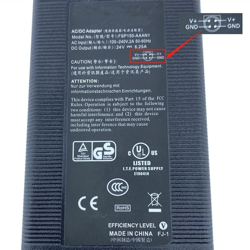 OEM FSP150-AAAN1 24V 6.25A 150W Switching Power Adapter Charger Round Hole 4Pin