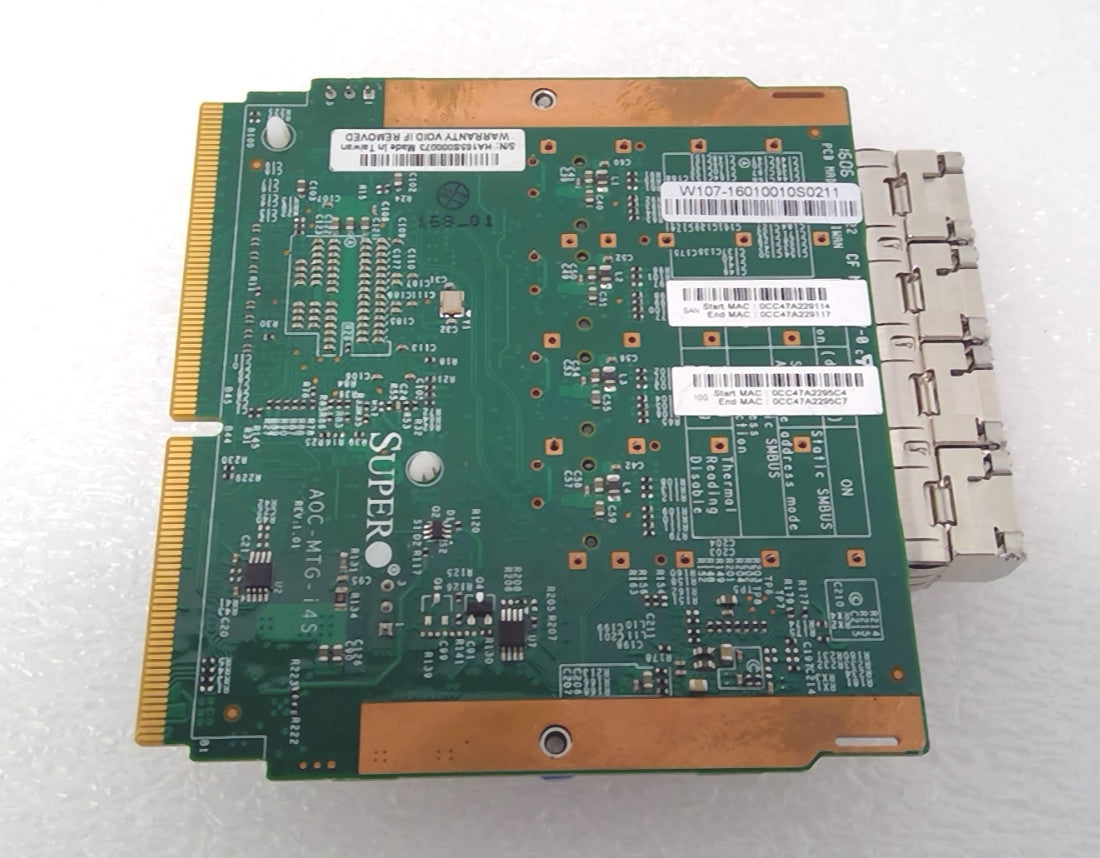 Supermicro AOC-MTG-I4S 4-Port 10GbE SIOM Network Adapter Intel XL710-AM1 W/4xSFP