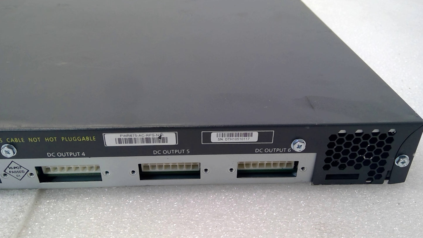 Cisco PWR675-AC-RPS-N1= Redundant Power Supply System, WORKS FREE SHIPPING