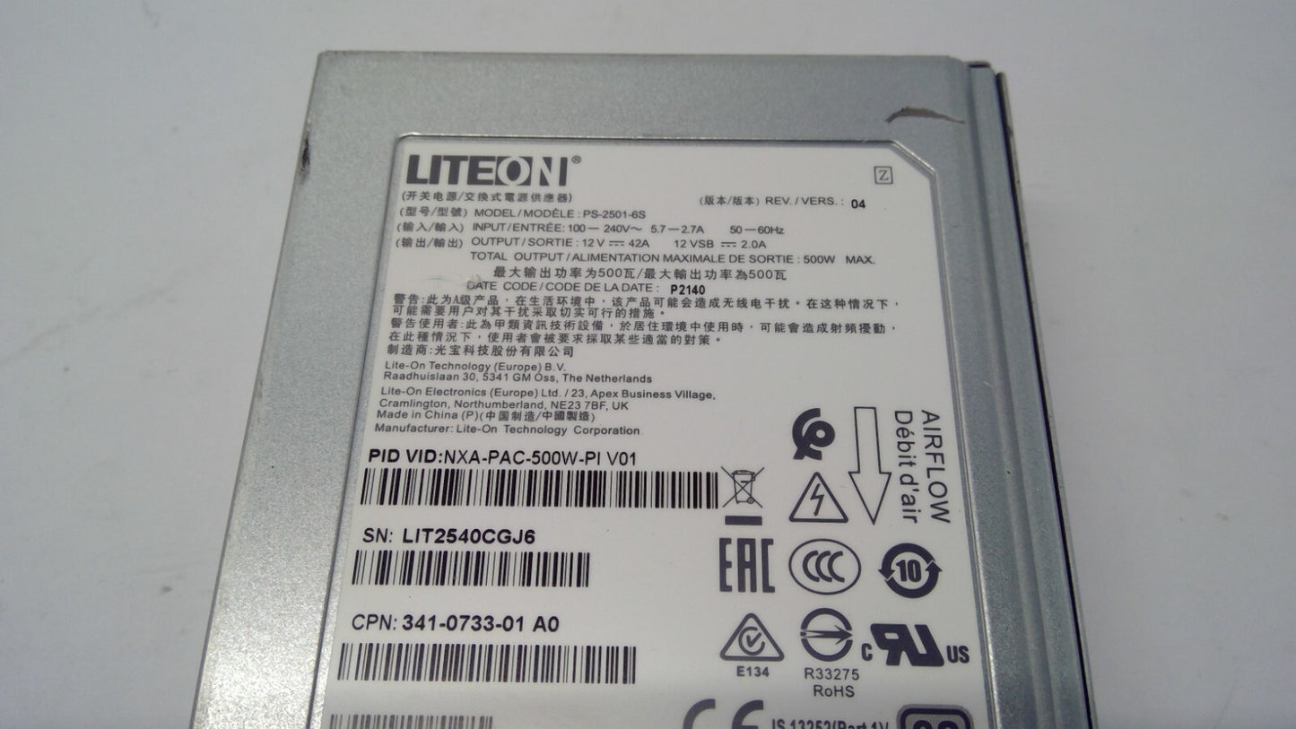 Liteon Cisco Nexus 500W Platinum Power Supply NXA-PAC-500W-PI *READ*