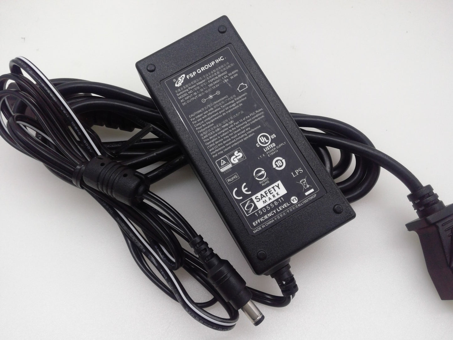Genuine FSP FSP036-RHAN2 Switching Power AC/DC Adapter 12V 3A 36W 5.5*2.1mm