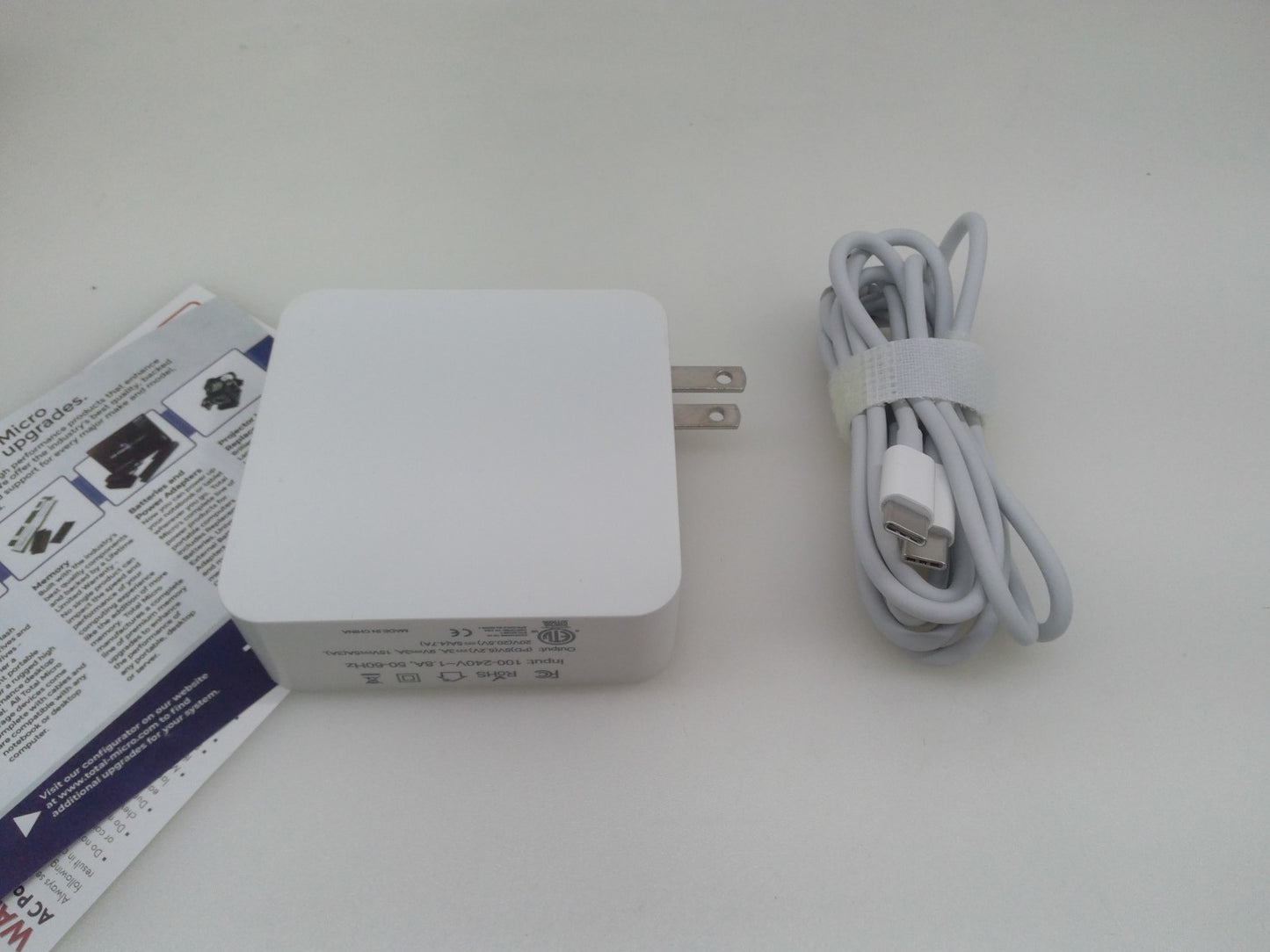 New /Sealed Total Micro W036 100W(96W) USB-C Power Adapter MX0J2AM/A-TM