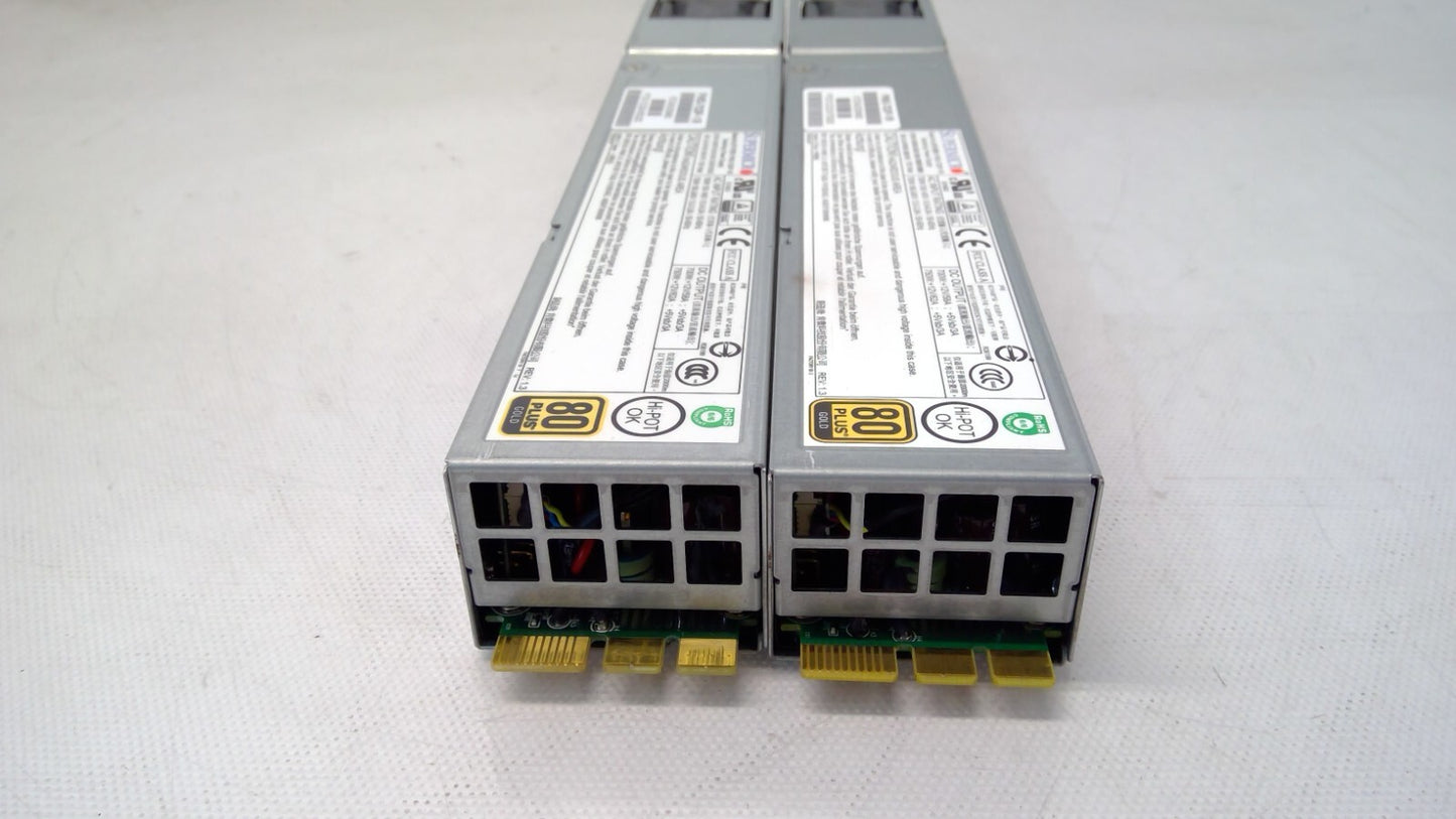 *Lot 2* Supermicro PWS-703P-1R 750W 1U Server 80+Gold PSU Switching Power Supply