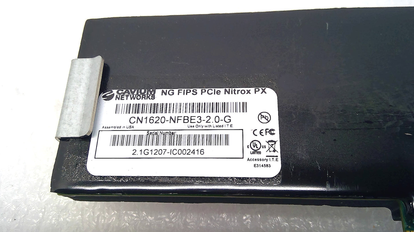 Cavium Networks CN1620-NFBE3-2.0-G Netscalar NG FIPS PCIe Nitrox PX Adapter Card