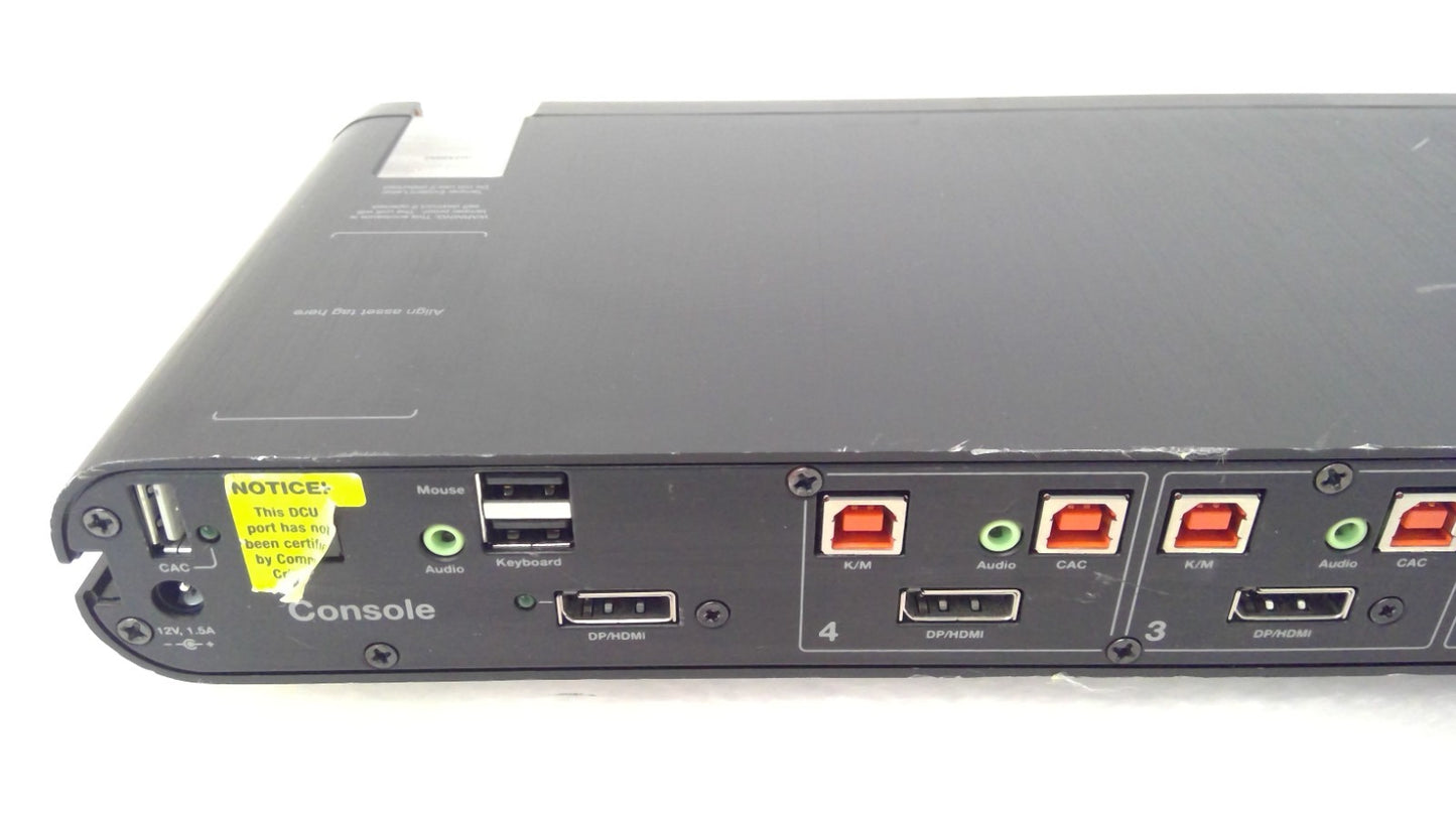 Belkin Advanced Secure F1DN104KVM-UN-3 4-Port DP/HDMI Dual Audio KVM Switch
