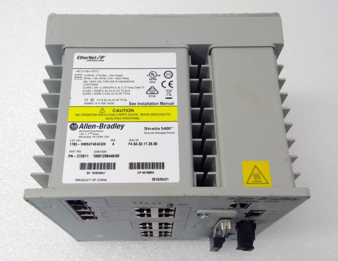 *Read* Allen Bradley Stratix 5400 1783-HMS4T4E4CGN Ethernet Switch L2 PoE+