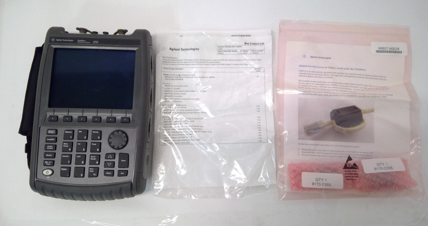 Agilent TECH N9918A FieldFox 26.5 GHz RF Cable Antenna Combination Analyzer full