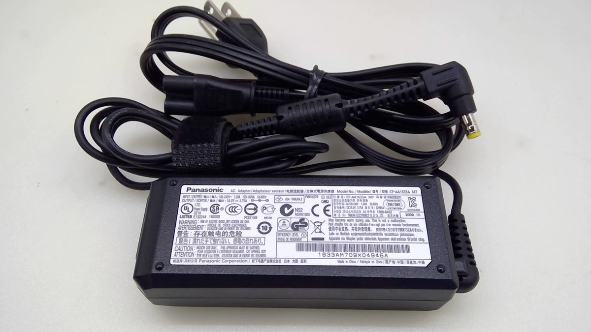OEM Panasonic Toughbook CF-AA1633A AC Adapter Charger 16V 3.75A 60W Genuine
