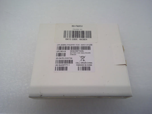 MEW ZEBRA BT-000314 Battery TC51 TC56 TC510K TC56CJ BTRY-TC51-43MA1-01 Blue
