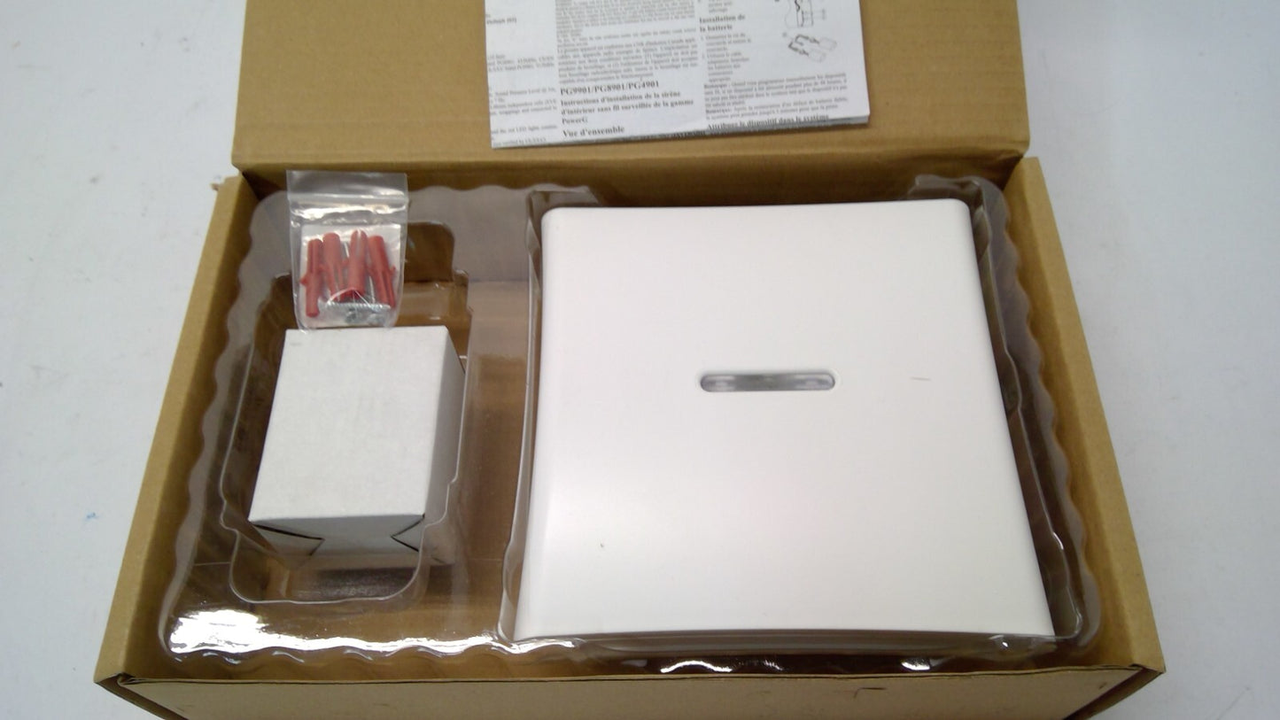 DSC PowerG PG9901 Wireless Indoor Siren with Strobe Light - Read Details