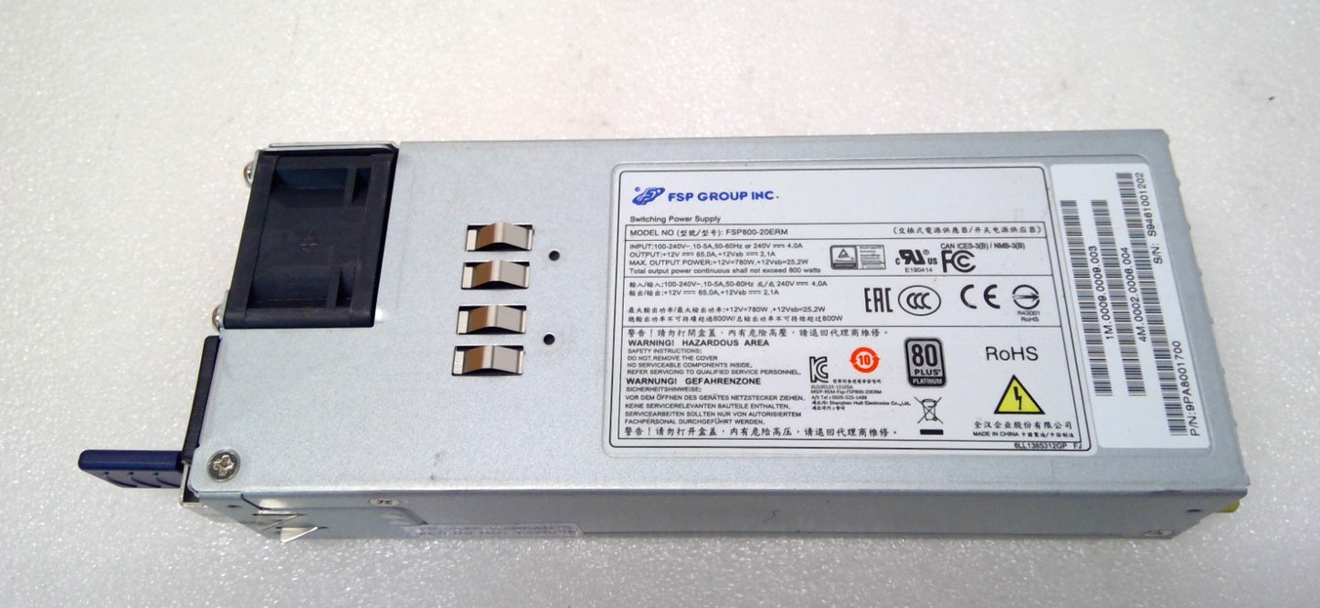 FSP Group FSP800-20ERM 800W Server Switching hot-swappable Power Supply