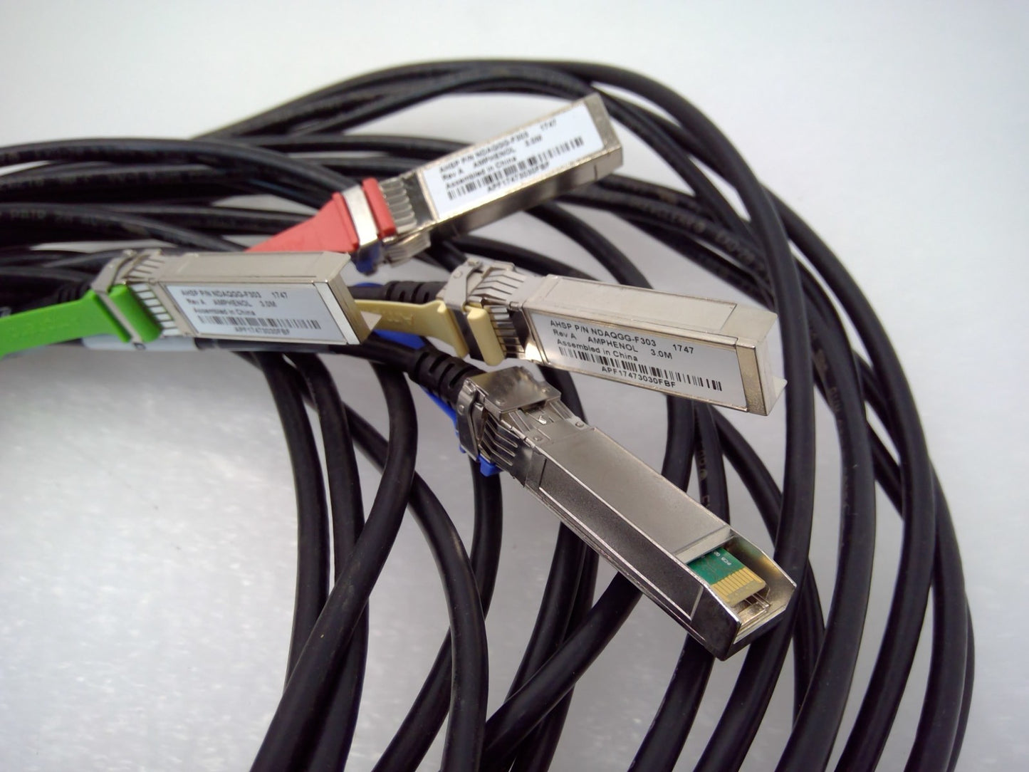 Amphenol NDAQGG-F303 10G SFP+ DAC Cable 3m (9.8ft) Direct Attach Copper