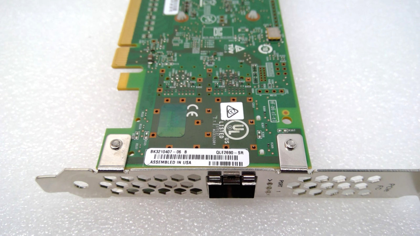 QLOGIC/MARVELL QLE2690-SR 16GB FC SINGLE PORT PCIE 3.0 X1 SFP HBA W/ 1 SFP