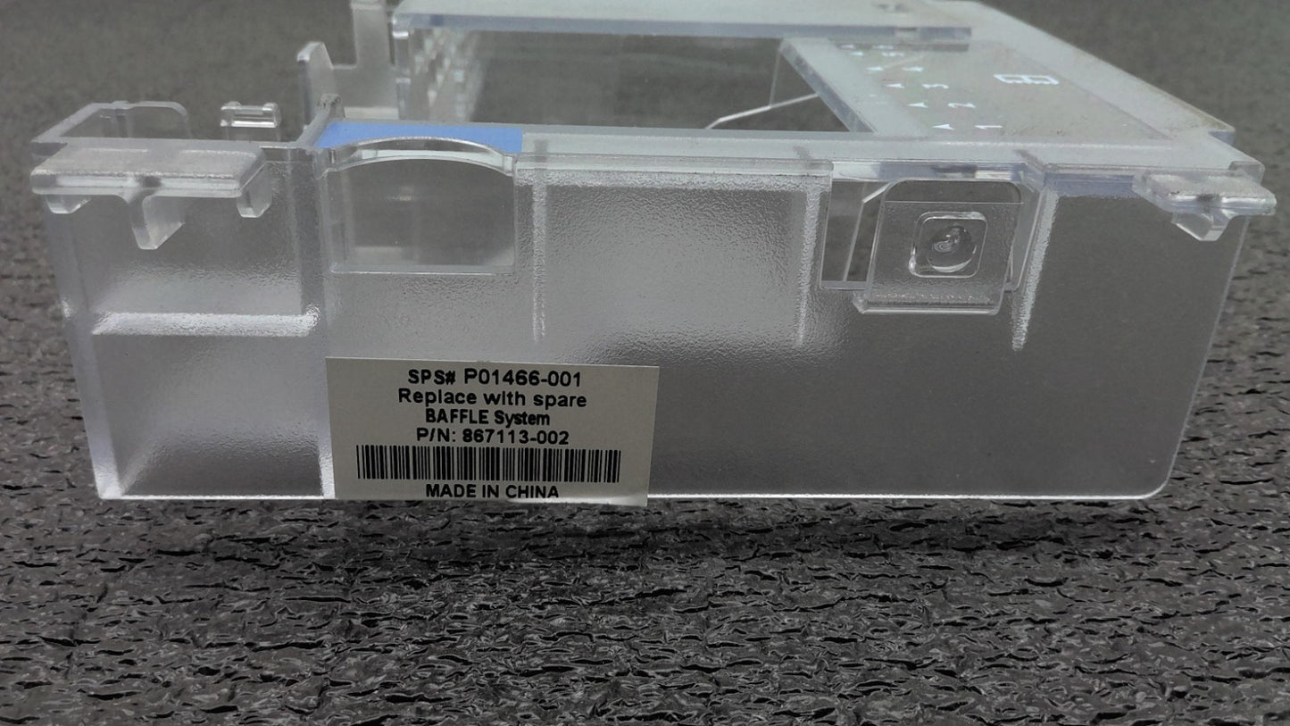 HP 875054-001 P01466-001  Airflow Deflector For Spare Baffle system 867113-002