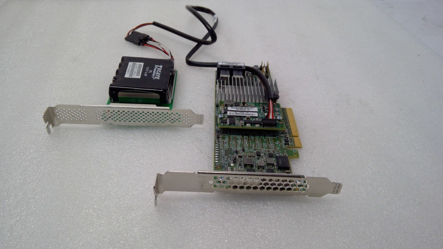 Broadcom SAS 9361-8i MegaRAID SAS Controller 12Gb/s w/ Battery Pack 03-25420-14C