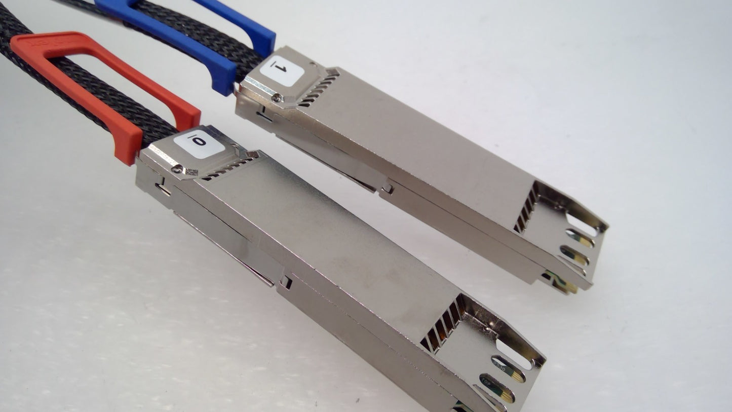 Molex 2111661411 1197002-01 OSFP-112 800G 1.02M 30AWG DAC Cable Red/Blue PullTab