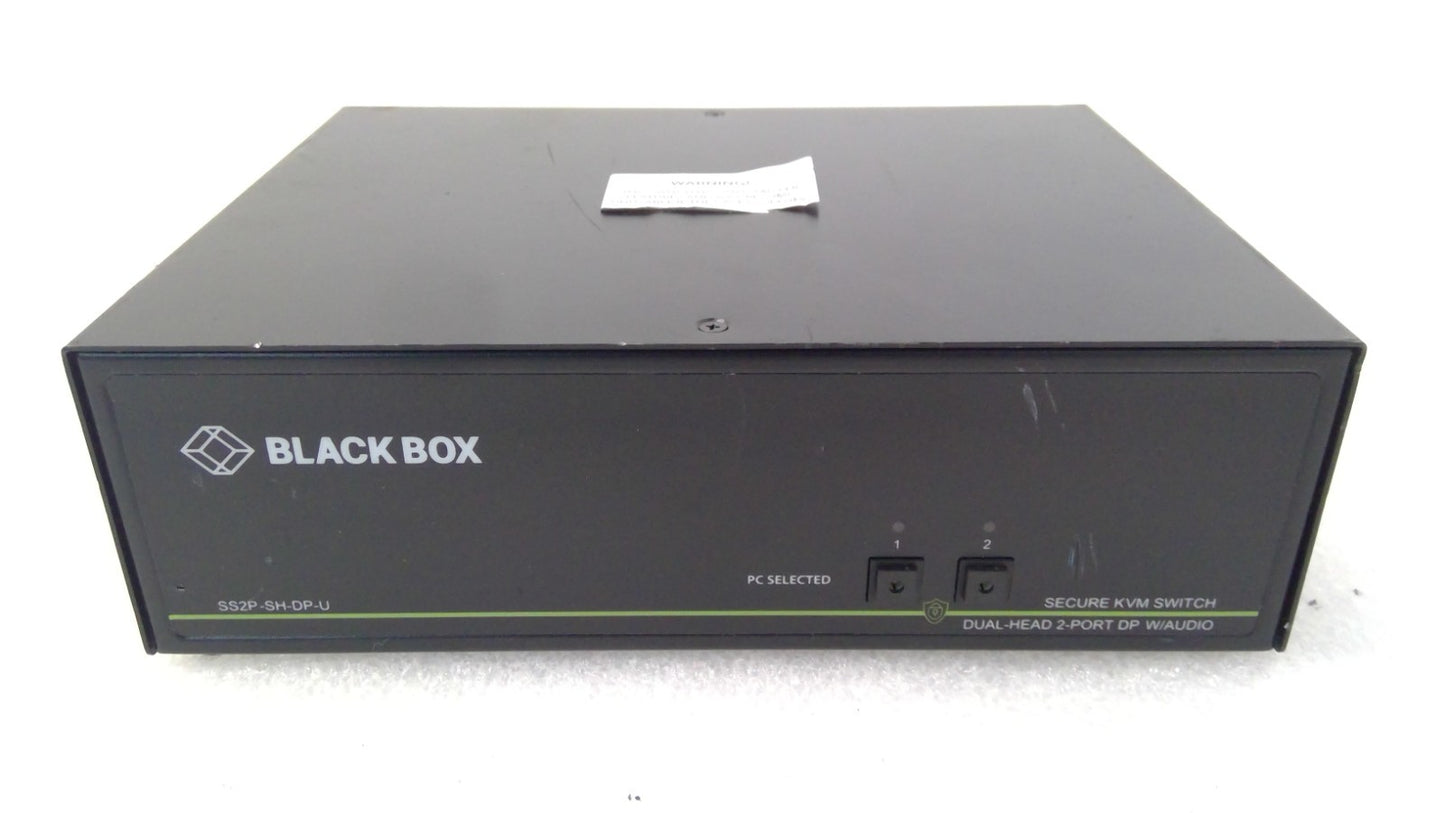 Black Box SS2P-DH-DP-U Secure KVM Switch 2-PORT DP W/AUDIO K/M