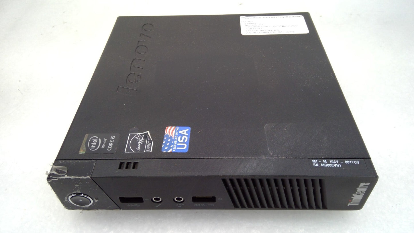 Lenovo ThinkCentre M73 Tiny Intel i5-4570T@2.9GHz 8GB DDR3 No HDD/OS