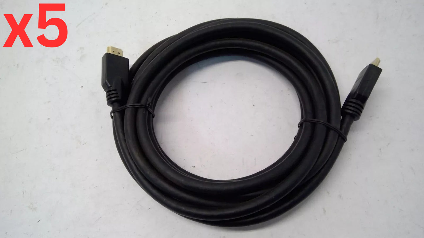 Lot of 5 - HIGH SPEED 4K HDMI CABLE 26AWG CL2 V16442 PC XBOX PS5 TV - 15FT