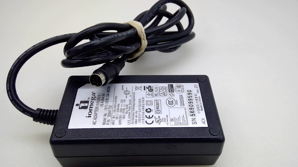 Genuine Iomega DA-30C03 25.5W 5-Pin DIN AC Adapter 30941702