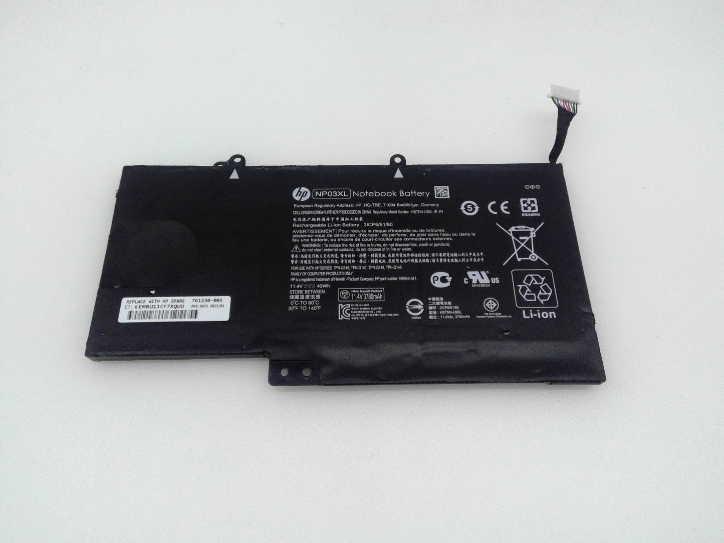 Genuine NP03XL Battery For Hp Envy X360 15-u011dx 010dx 15t-u100 X360 13-a010dx