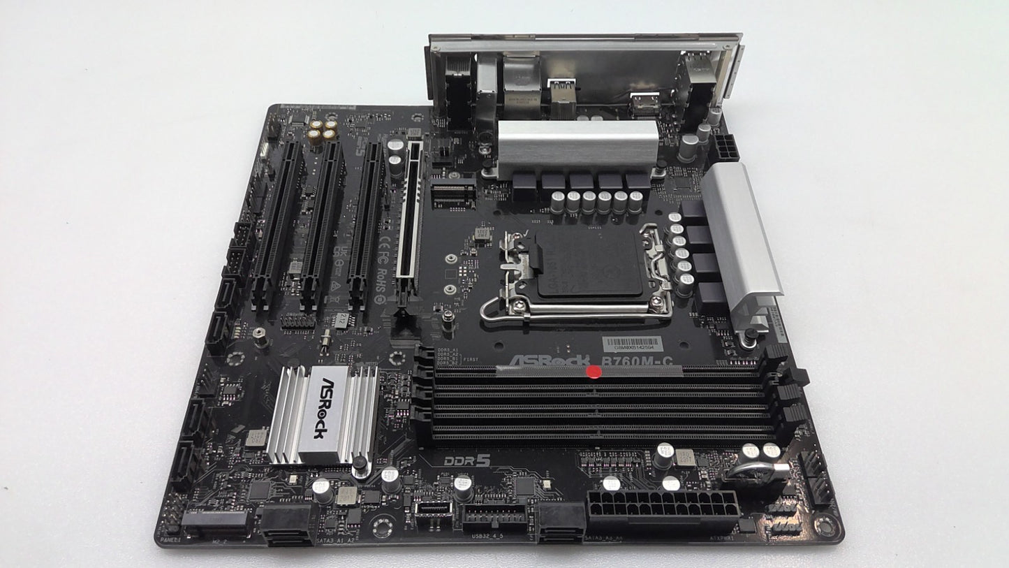 ASRock B760M-C Intel Socket LGA1700 DDR5 Micro ATX WI-FI Motherboard *READ*