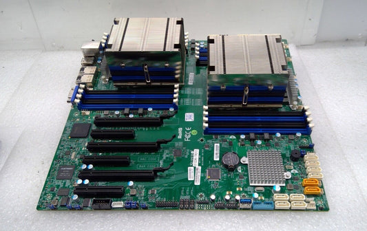 SuperMicro X10DRi-TR013 INTEL Motherboard+Heatsink 2CPU E5-2680v4@2.4GHz x2