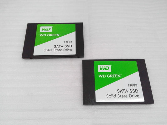Lot of 2 Western Digital WDS120G2G0A Solid State Drive 120GB 2.5inch SATA 6Gbps