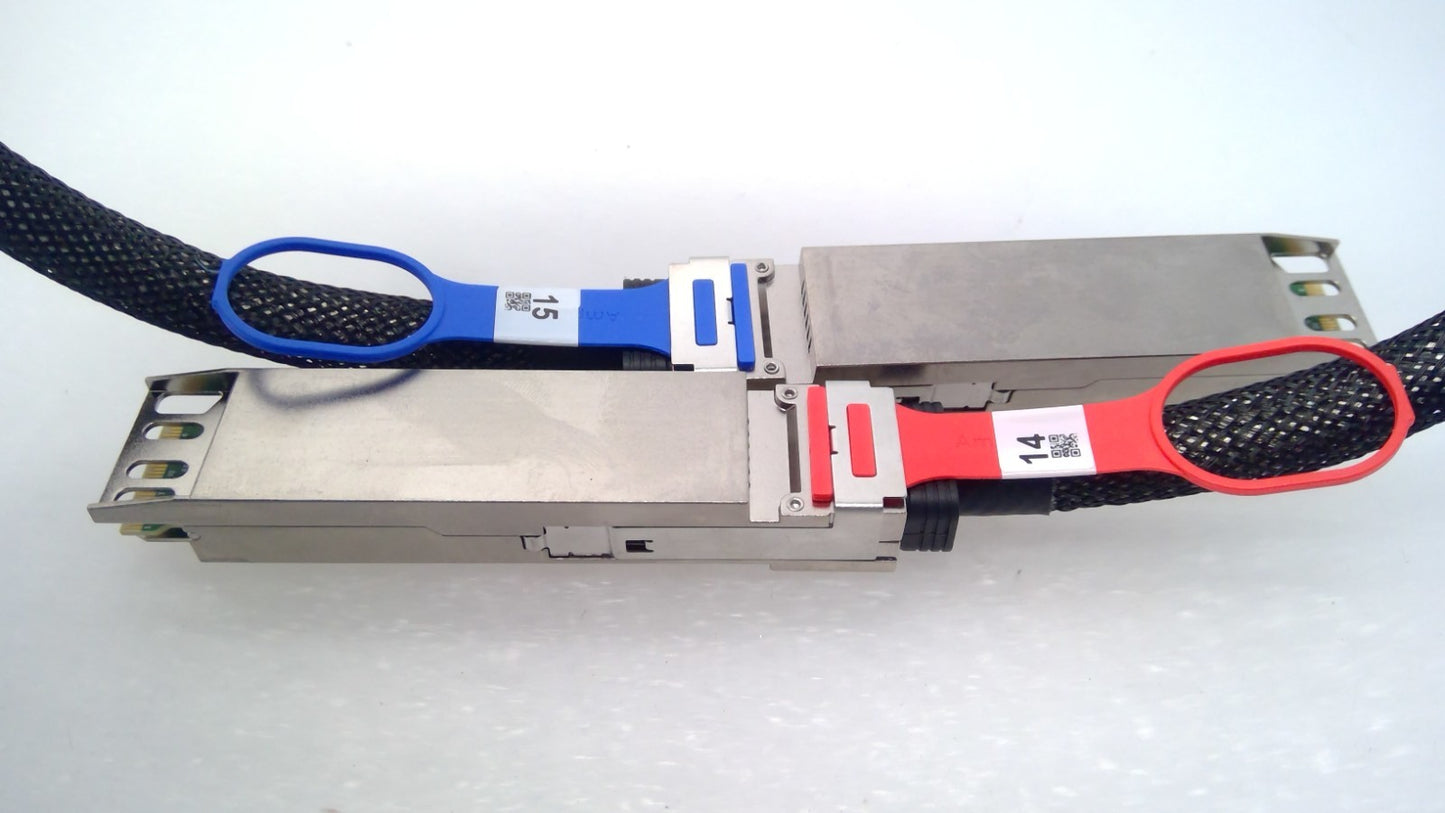 Amphenol 1133367-01 NJPPER-G606-01 Internal 800G OSFP Cable 0.87M 30AWG