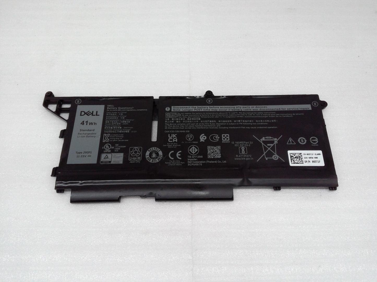 Dell Latitude 7530 7430 2-In-1 Precision 3570 41Wh 3 Cell Laptop Battery 293F1