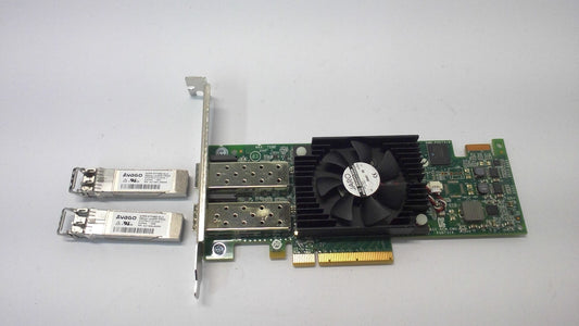 HP EMULEX LPE16002 DUAL PORT 16Gbps SFP+ PCIe FIBRE ADAPTER 0F3VJ6 w/2 SFP