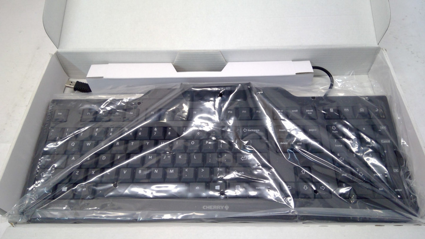 NEW Cherry KC 1000 SC JK-A01 Black USB Wired Keyboard w/ Smart Card Reader