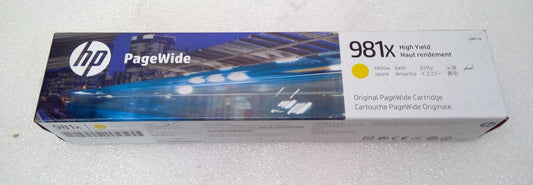 NEW Genuine HP 981X (L0R11A) Yellow High-Yield Original Ink Cartridge