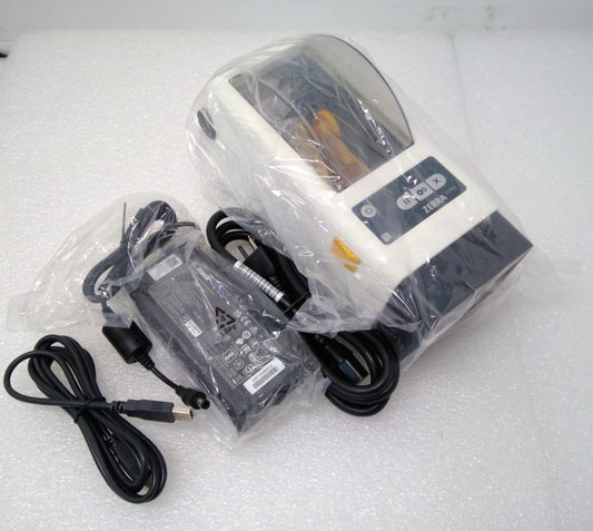 Zebra ZD410 Direct Thermal Label Printer USB Bluetooth Ethernet AC w/ Cutter