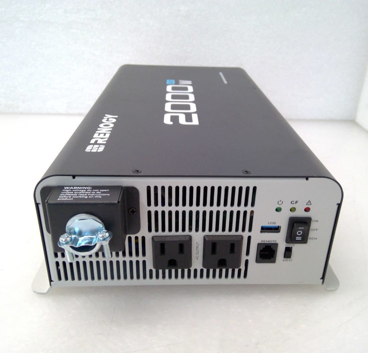 Renogy 2000W inverter Pure Sine Wave Solar 24V DC to 120V AC Remote Refurbished