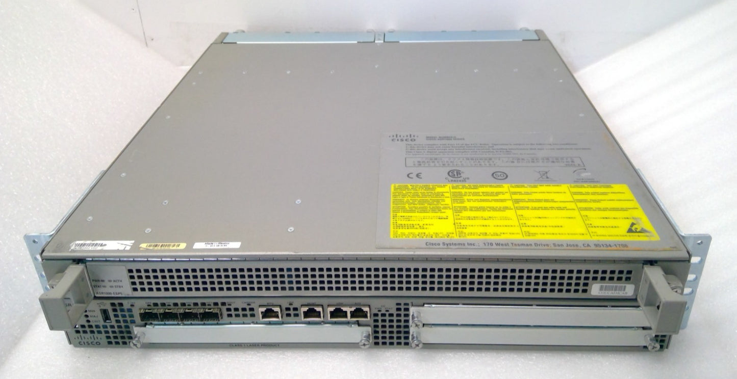 Cisco ASR1002 Aggregation Services Router ASR1000 w/ Dual ASR1002-PWR-AC