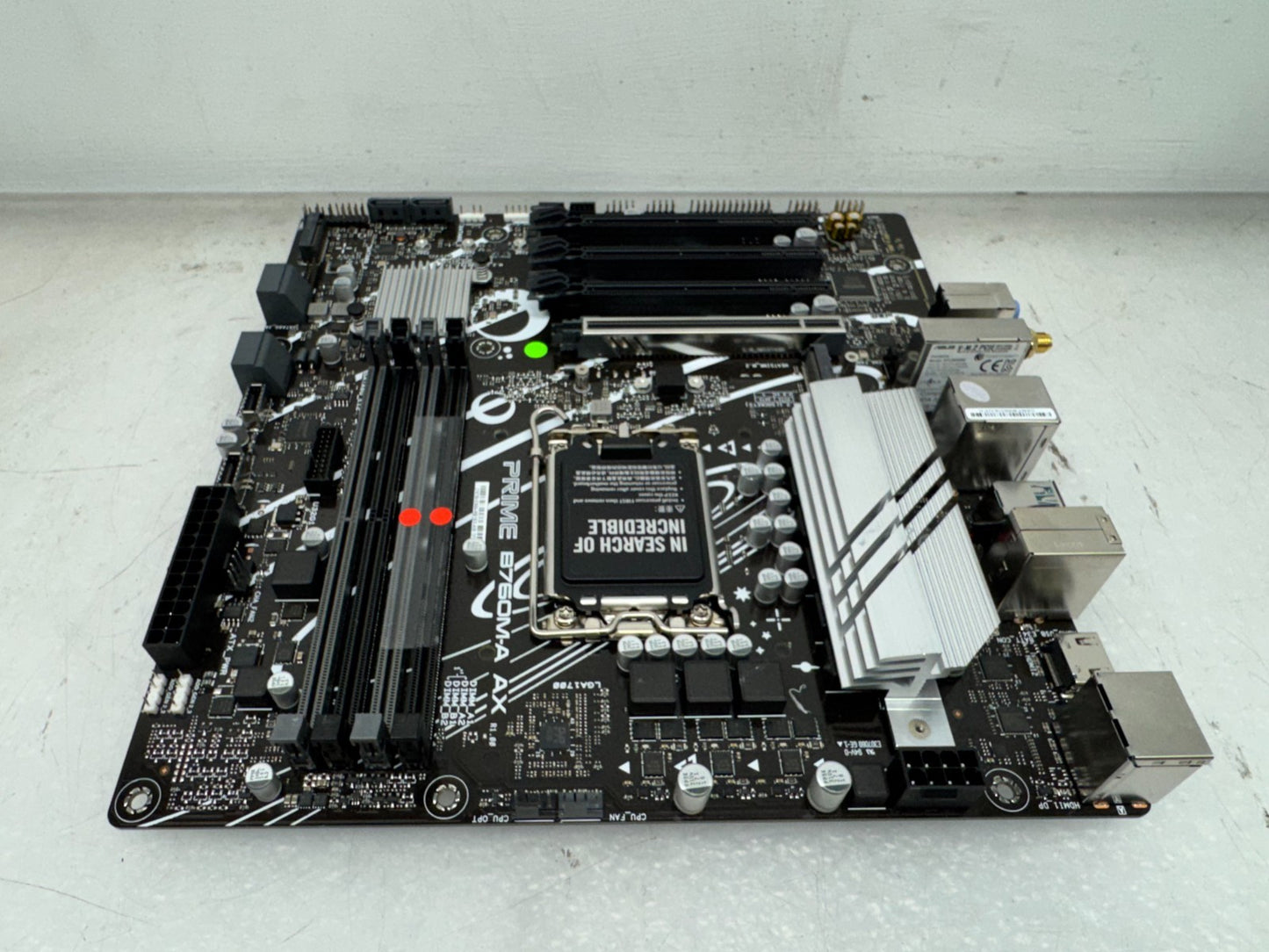 ASUS PRIME B760M-A AX micro ATX Motherboard Intel Socket LGA1700 DDR5 WIFI READ"