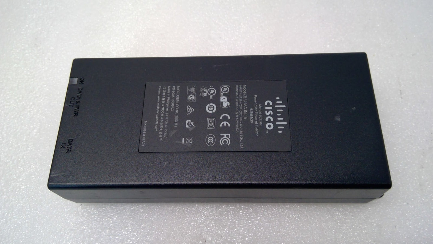 Cisco Microsemi MA-INJ-5 Meraki 802 Power Ethetnet Injector
