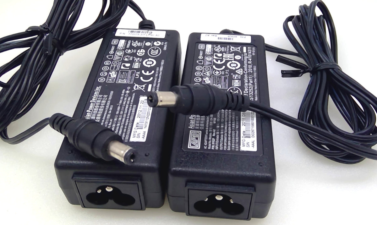 Lot of 2 APD DA-30E12 12V 2.5A 30W AC/DC Power Adapters w/ AC Cords