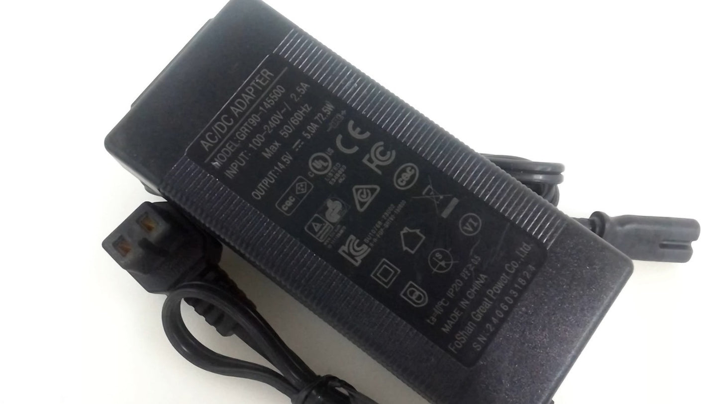 AC/DC Adapter GRT90-145500 2-hole Refrigerator Power Charger 14.5V 5A 72.5W