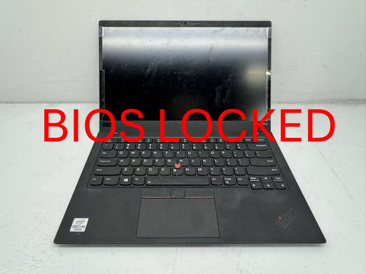 Lenovo ThinkPad X1 Carbon Gen 8 i7-10610U@1.8GHz 16G RAM No SSD Locked*Read*