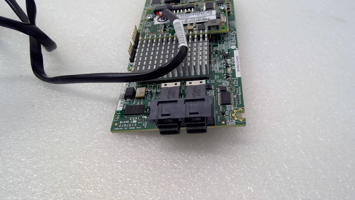 Supermicro AOM-S3108M-H8 8 Port 12Gbps SAS 3 2GB Cache RAID 5 6 Mezz Card w/ BBU