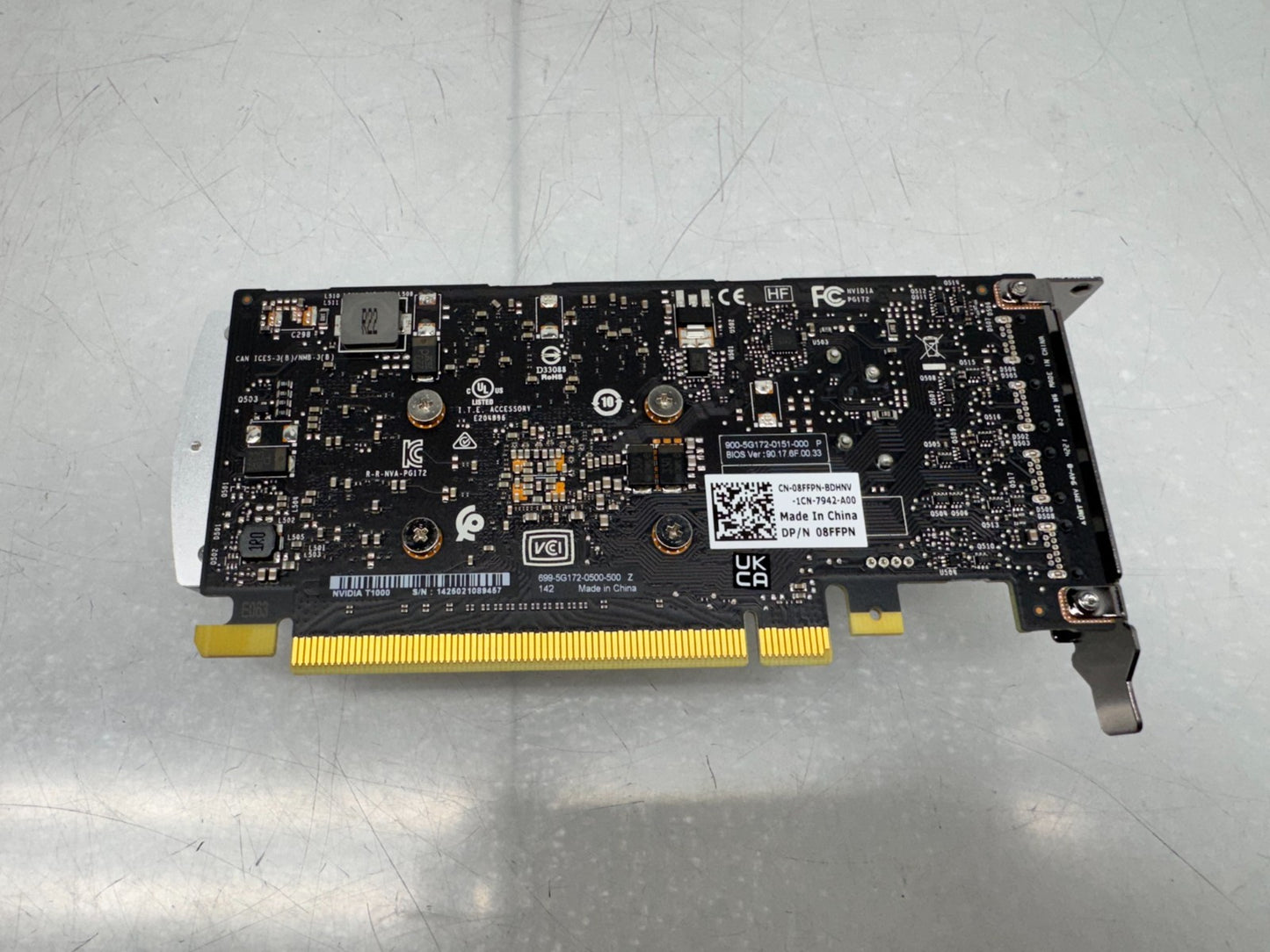 Nvidia Quadro T1000 4GB GDDR6 4x Mini Display Graphics Card Dell 08FFPN