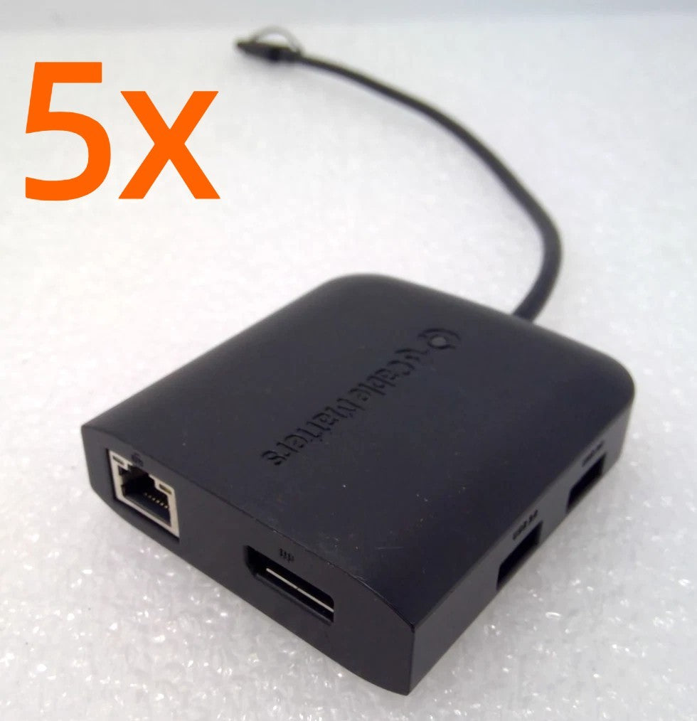 Lot of 5 Cable Matters USB C Multiport Adapter DisplayPort 1.4 USB 2.0 Ethernet