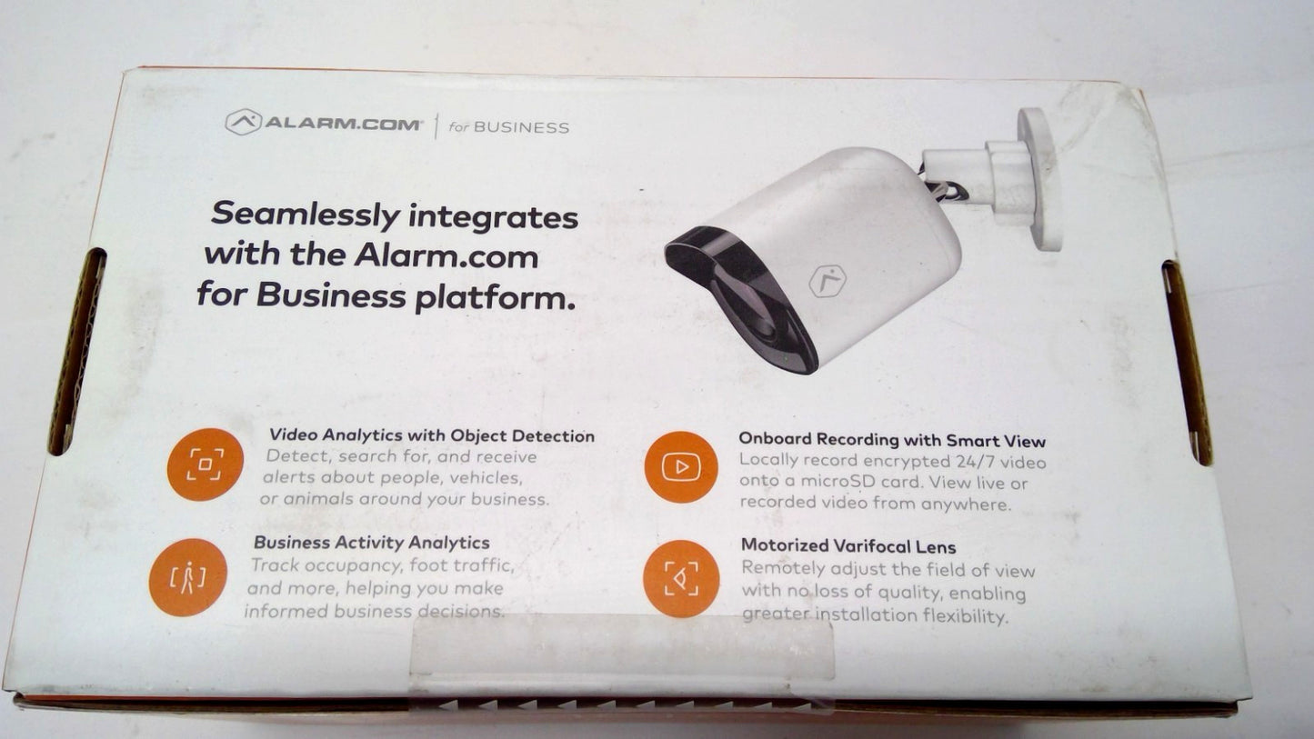 Alarm.com ADC-VC728PF 4MP PoE Bullet Camera w/ Motorized Varifocal Lens