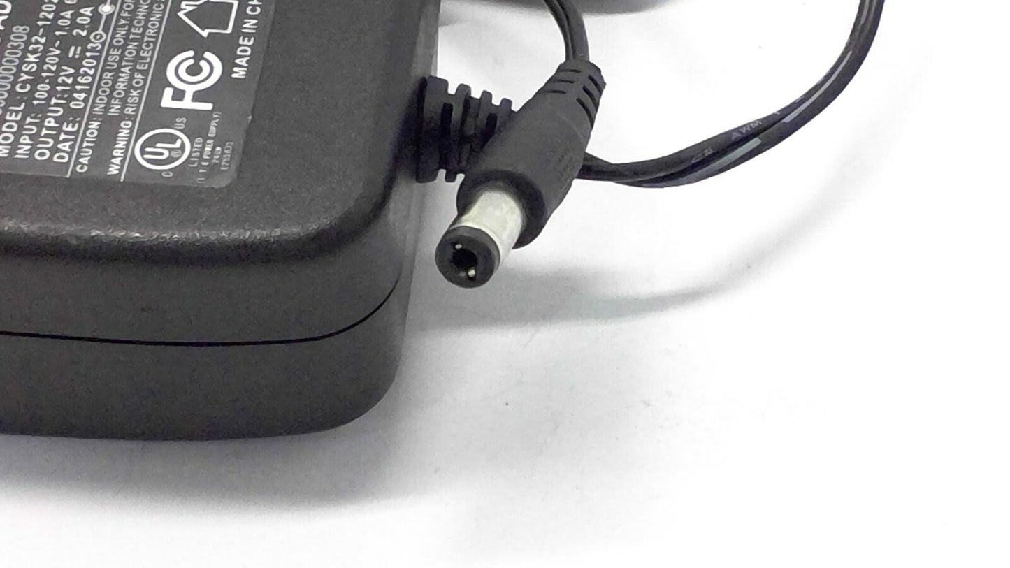 12V 2.0A/2000mA  AC/DC  Adapter Charger Power supply 5.5*2.1mm CYSK32-120200