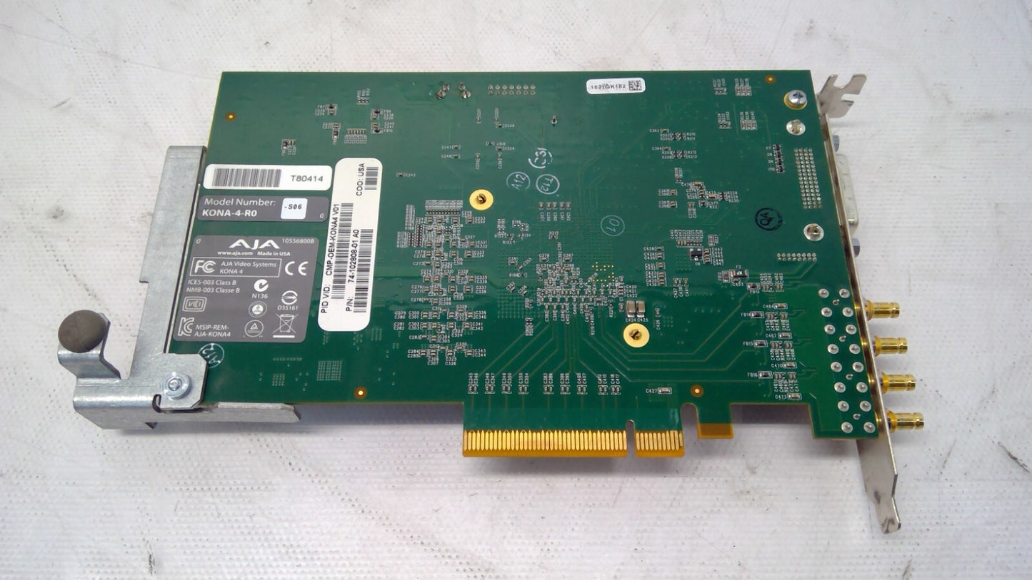 AJA KONA-4-R0 4K/2K/3G/Dual Link/HD/SD HDMI Input PCIe Capture Card