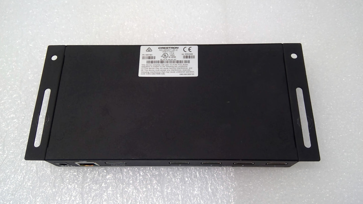 Crestron HD-MD4X1-4K-E 4x1 4K HDMI Switcher No power supply