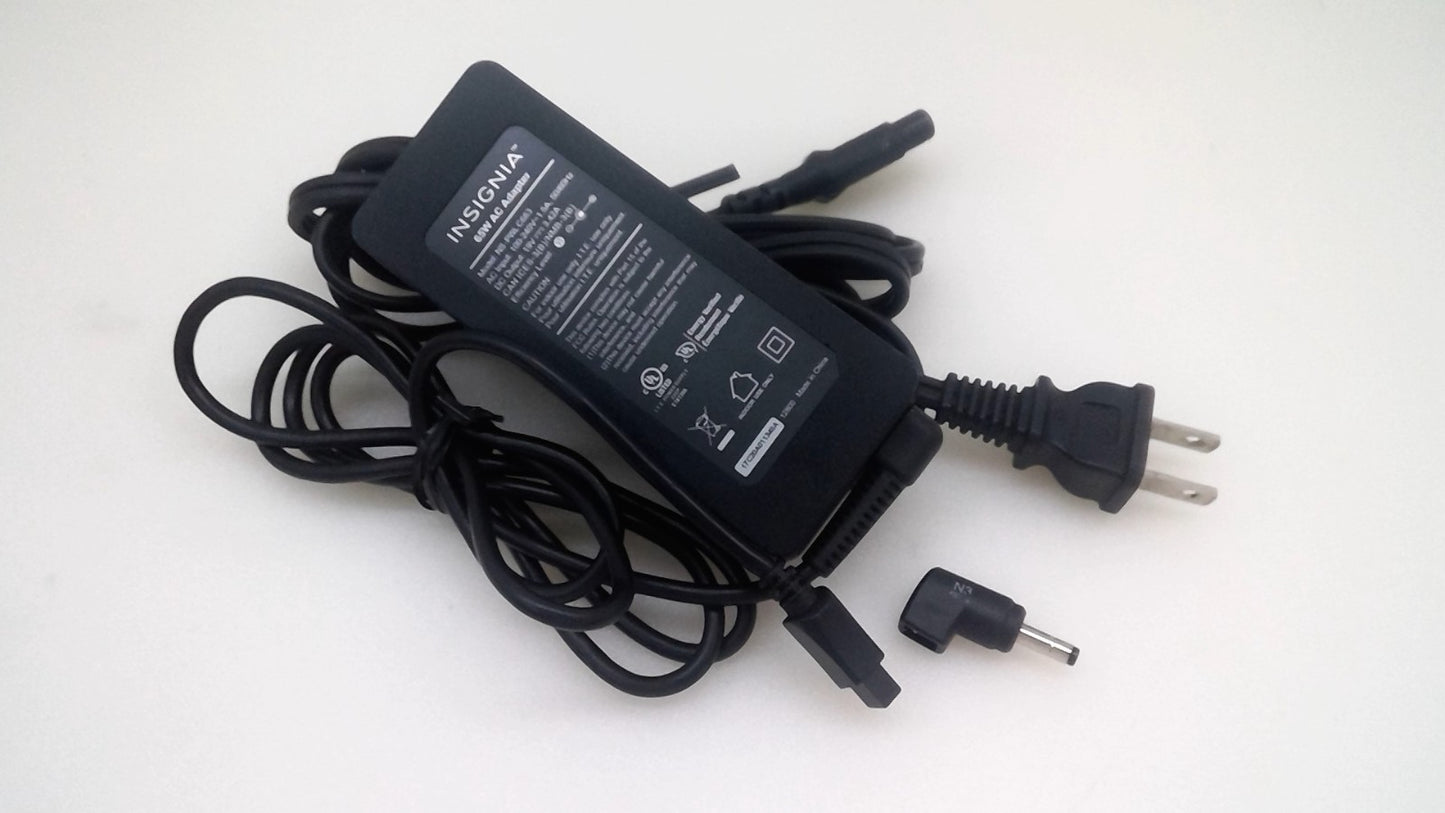 Original Insignia NS-PWLC663  Power Supply AC Adapter 19V 3.42A 65W 4.0*1.35mm