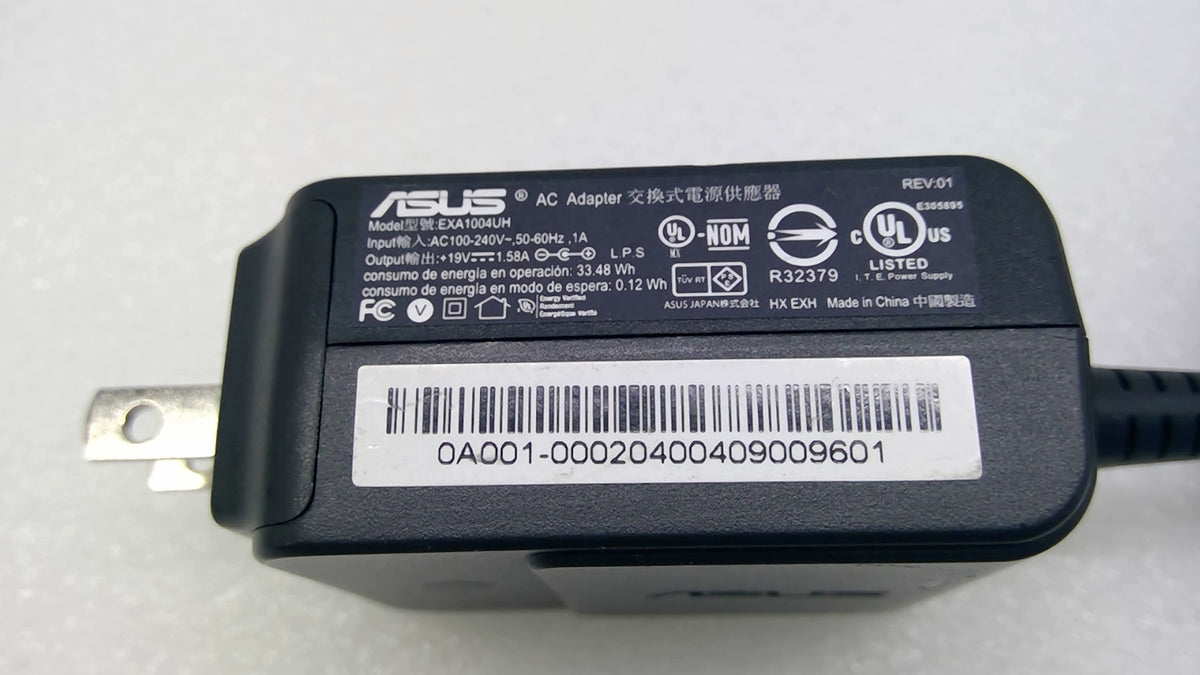Genuine ASUS 30W AC Adapter Model EXA1004UH  19V 1.58A Small Round Tip 2.5mm OEM